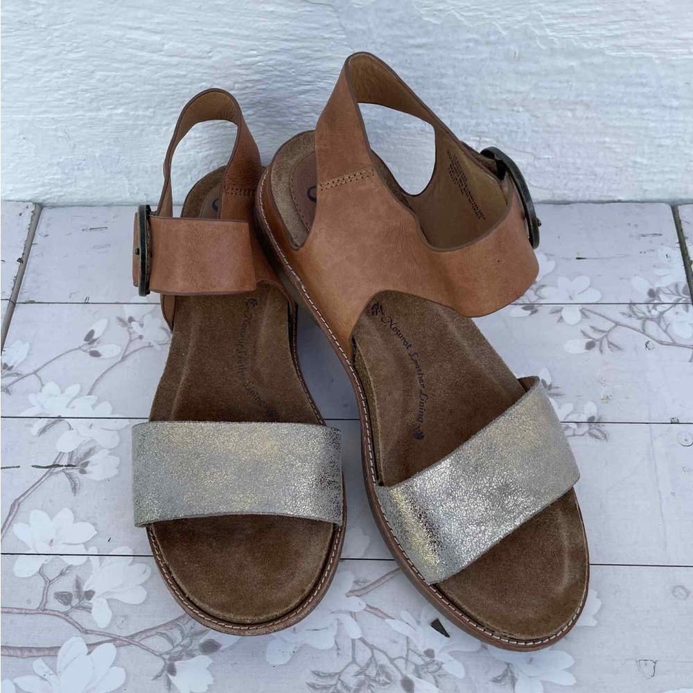 Sofft Women's Sandals in Silver and Tan